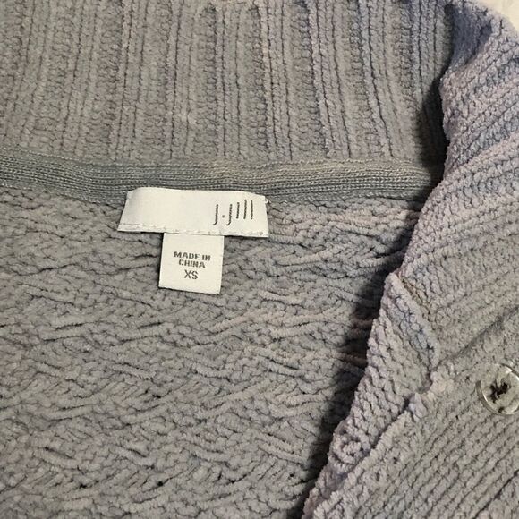 𝅺J. Jill chenille basket weave oversized sweater cardigan size XS - Picture 5 of 11
